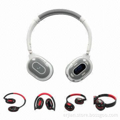 Foldable Bluetooth Wireless Headset with Soft Earpiece and Great Sound, Used for iPhone/iPad